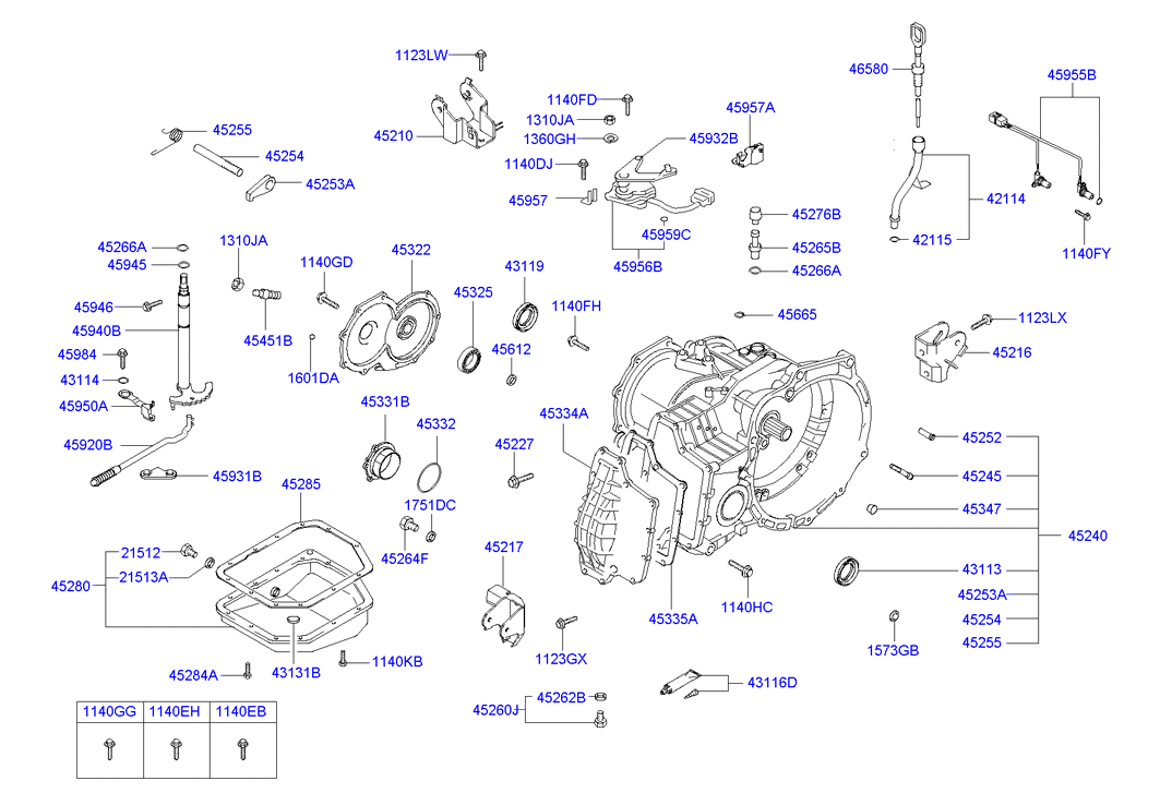 Hyundai 21513-21000 - Уплотнительное кольцо, резьбовая пробка маслосливного отверстия parts5.com