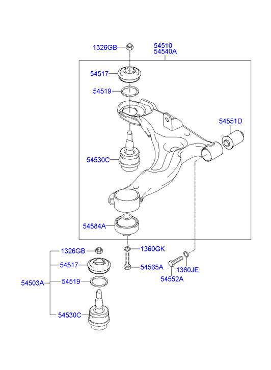 Proton 5450338A00 - Nosilni zgib / vodilni zgib parts5.com