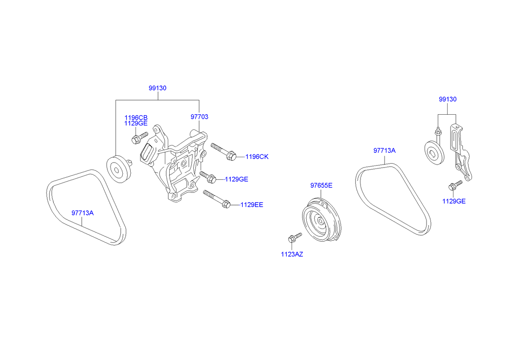 Hyundai HJ820003 - Klínový řemen parts5.com