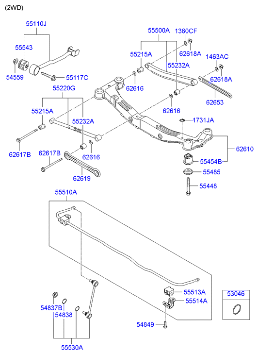 Hyundai 55215-2E500 - Suport,trapez parts5.com