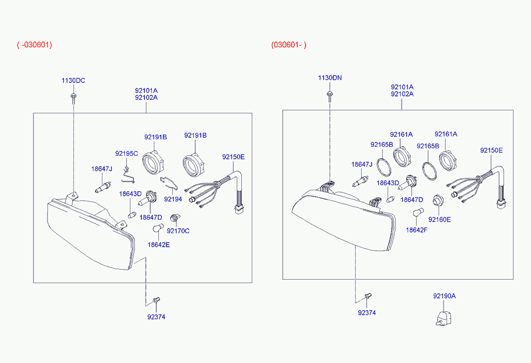 Hyundai 1864755009 - Bec, far pentru viraje parts5.com