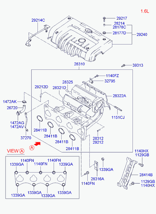 KIA 1472016006B - Bujii parts5.com