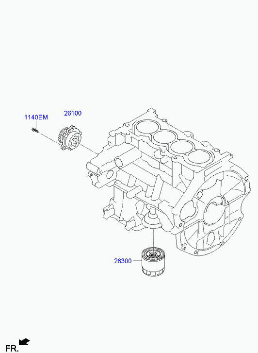 KIA 26300-02751 - Oil Filter parts5.com