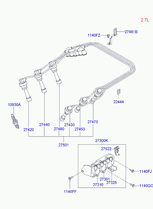 KIA 18811 11061 - Свеча зажигания parts5.com