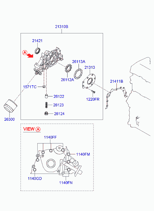 Hyundai 2630035503 - Olajszűrő parts5.com