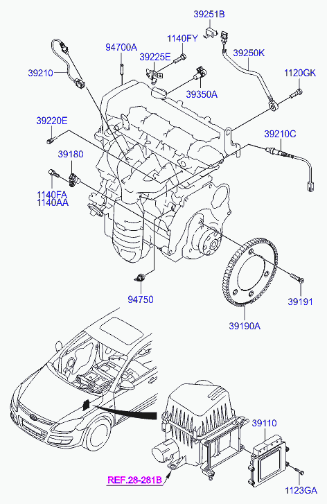 KIA 39210-23800 - Lambda sonda parts5.com