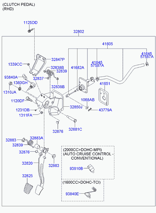 Hyundai 93840-2E000 - Ключ, задействане на съединителя (Geschwindigkeitsregelanlag parts5.com