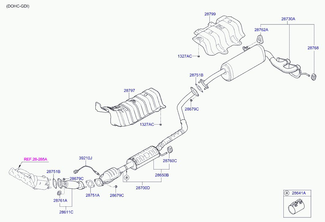 KIA 392102B220 - Sonda Lambda parts5.com