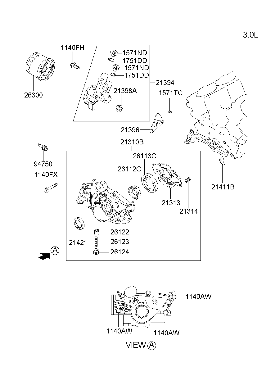 Hyundai 94750-42000 - Sender Unit, oil pressure parts5.com