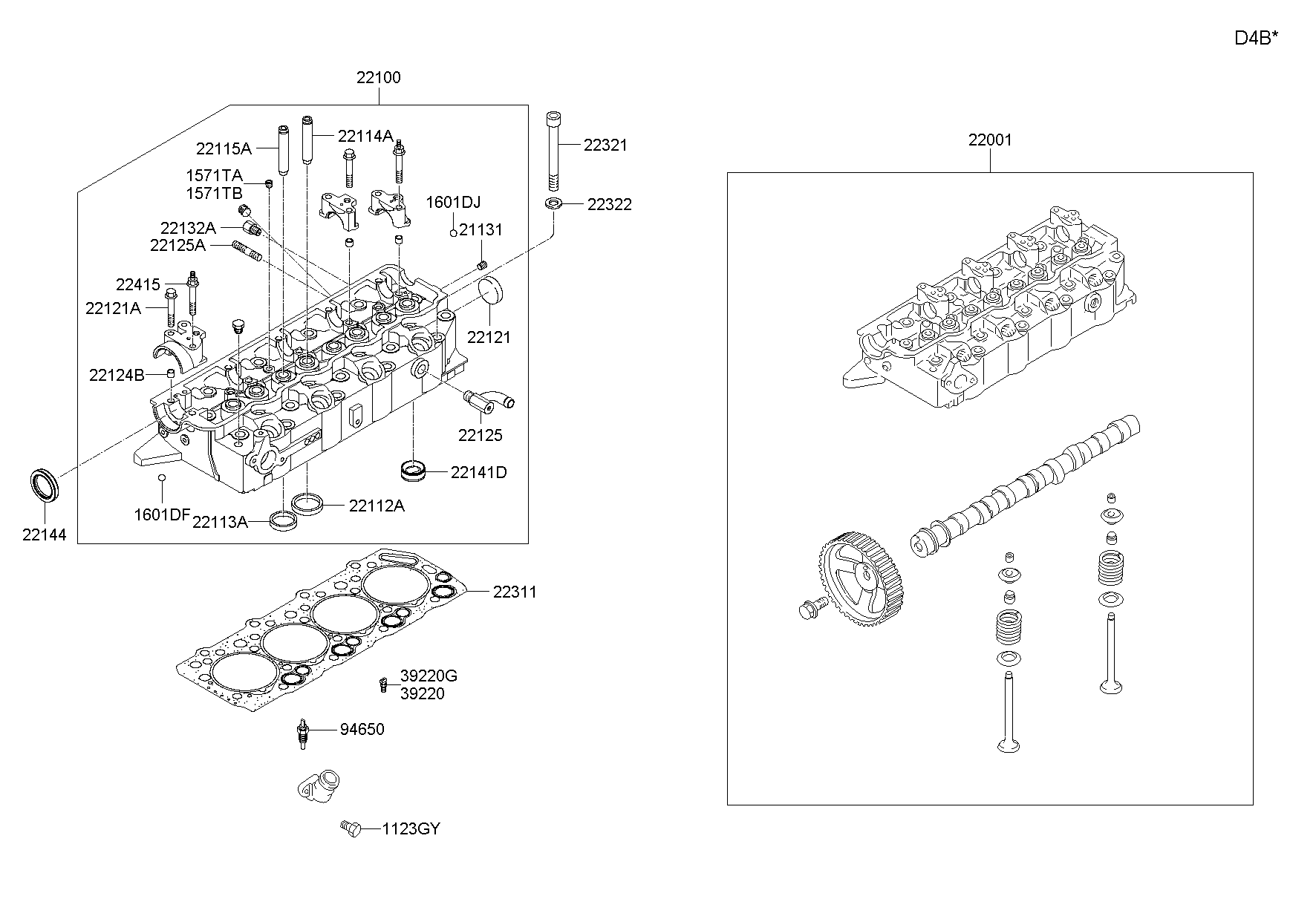 KIA 22144-35000 - Těsnicí kroužek hřídele, vačkový hřídel parts5.com