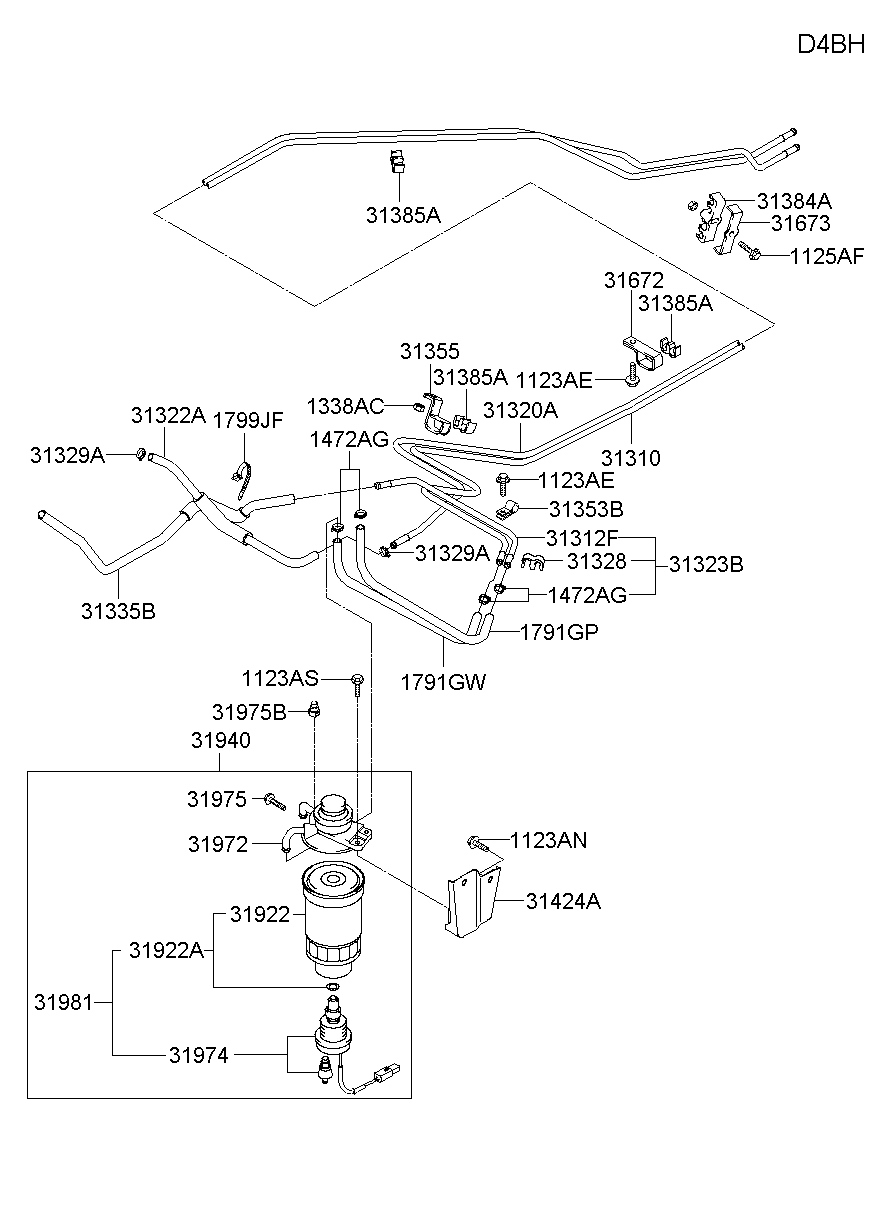 KIA 31981-43000 - Filtru combustibil parts5.com