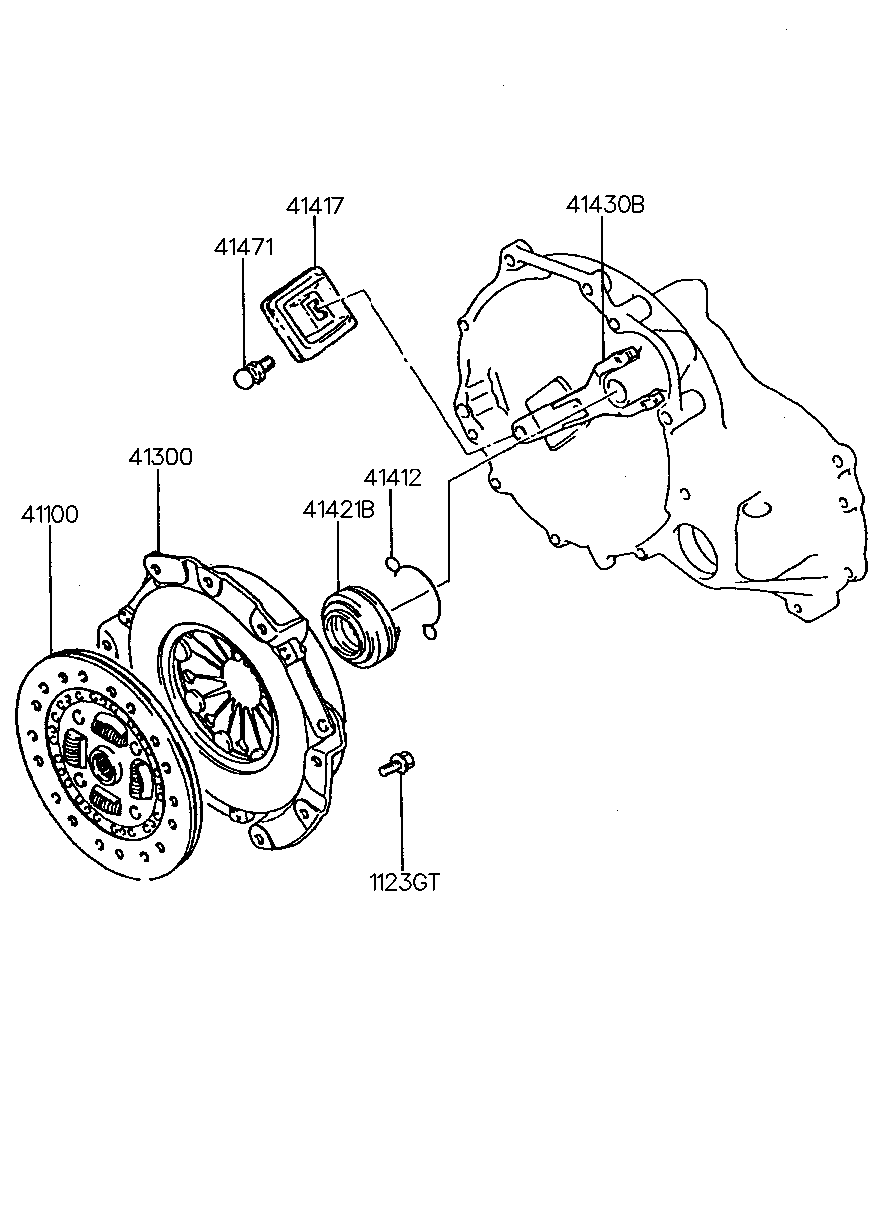 KIA 41100-34020 - Disc ambreiaj parts5.com