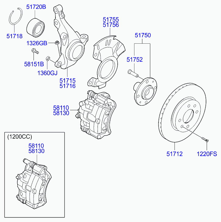 Buessing 51720-02000 - Komplet ležaja točka parts5.com