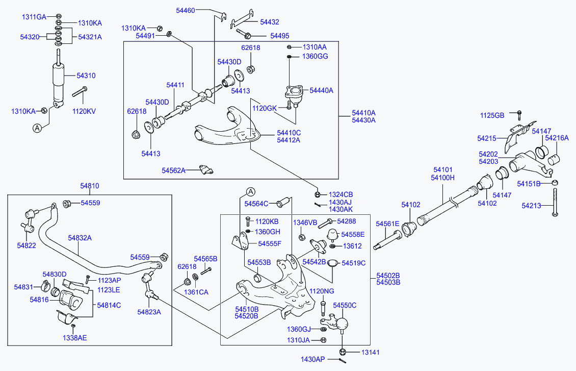 Hyundai 1430004303 - Wheel hub, bearing Kit parts5.com