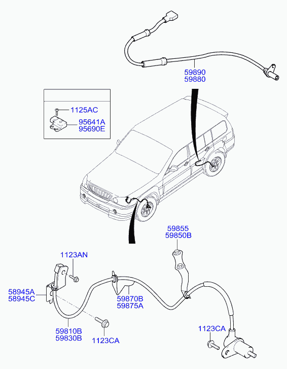 KIA 59810-H1050 - Senzor,turatie roata parts5.com