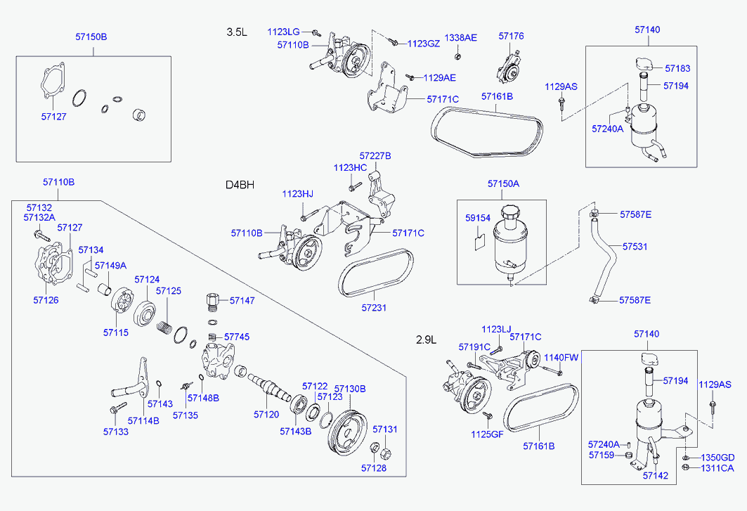 Hyundai 57161 H1500 - Пистов ремък parts5.com