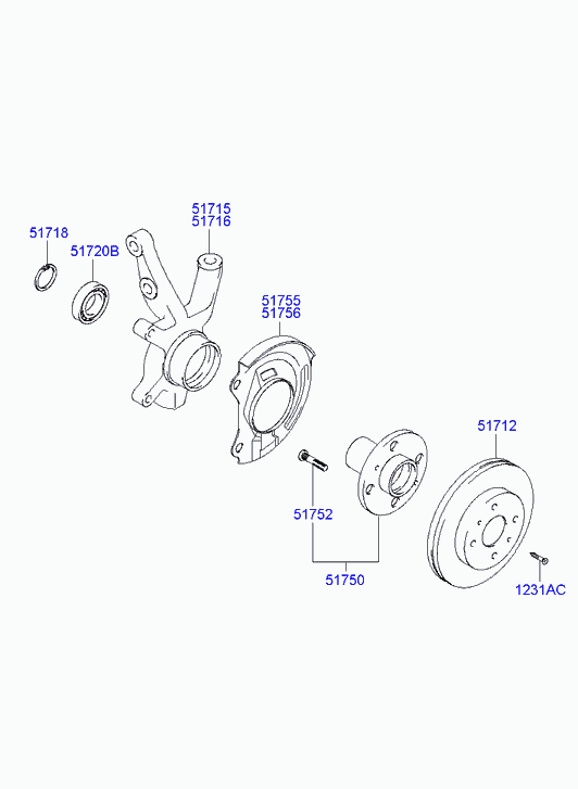 Hyundai 51720-29400 - Sada ložisek kol parts5.com