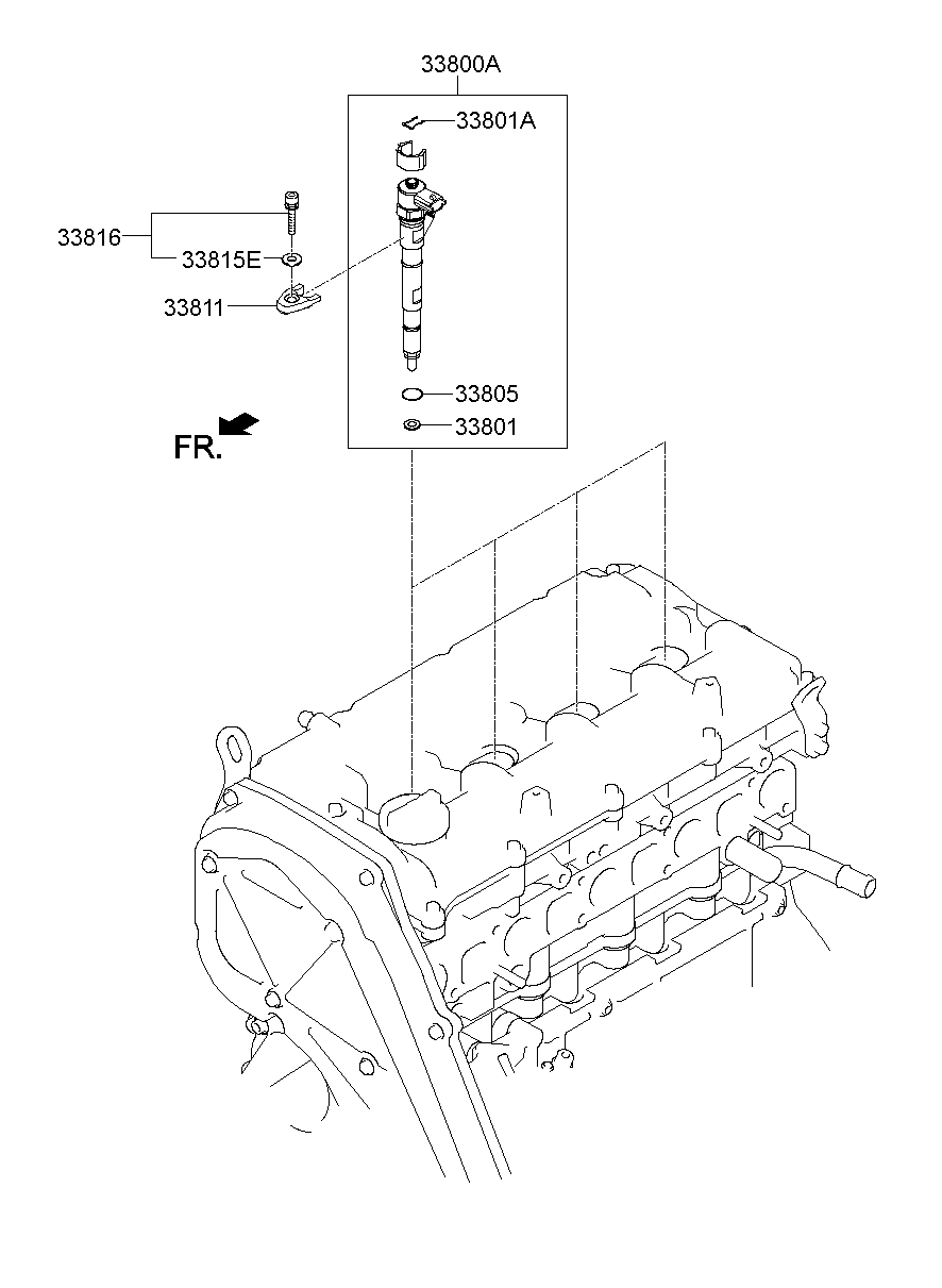 KIA 33813-4A000 - Zaptivka, EGR-ventil (ventil za recirkulaciju izduv.gasova) parts5.com