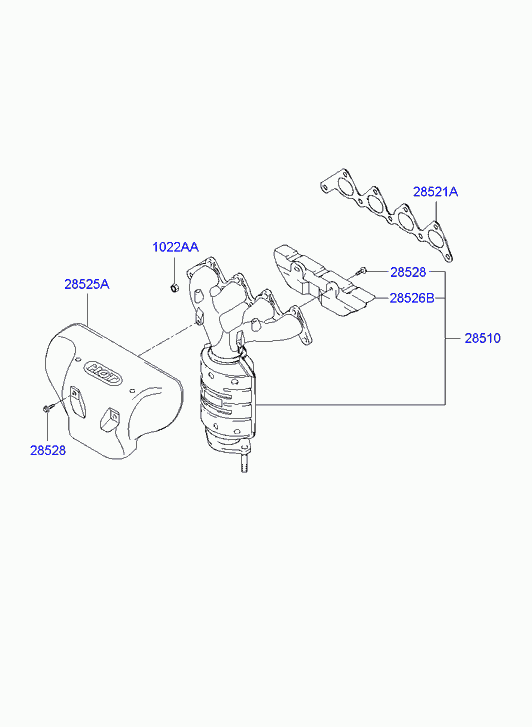 KIA 2851023820 - Catalytic Converter parts5.com