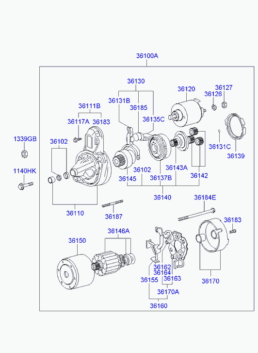 KIA 1339610007B - Korjaussarja, vakaaja parts5.com