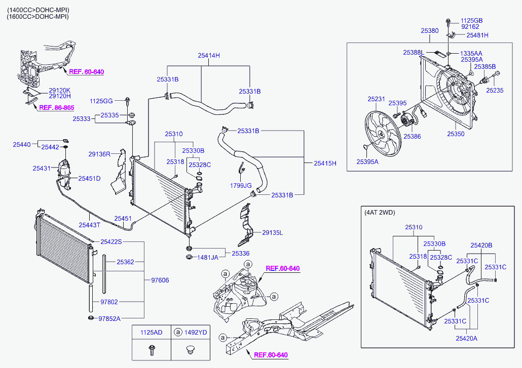 Hyundai 25440-2H000 - Sealing Cap, coolant tank parts5.com