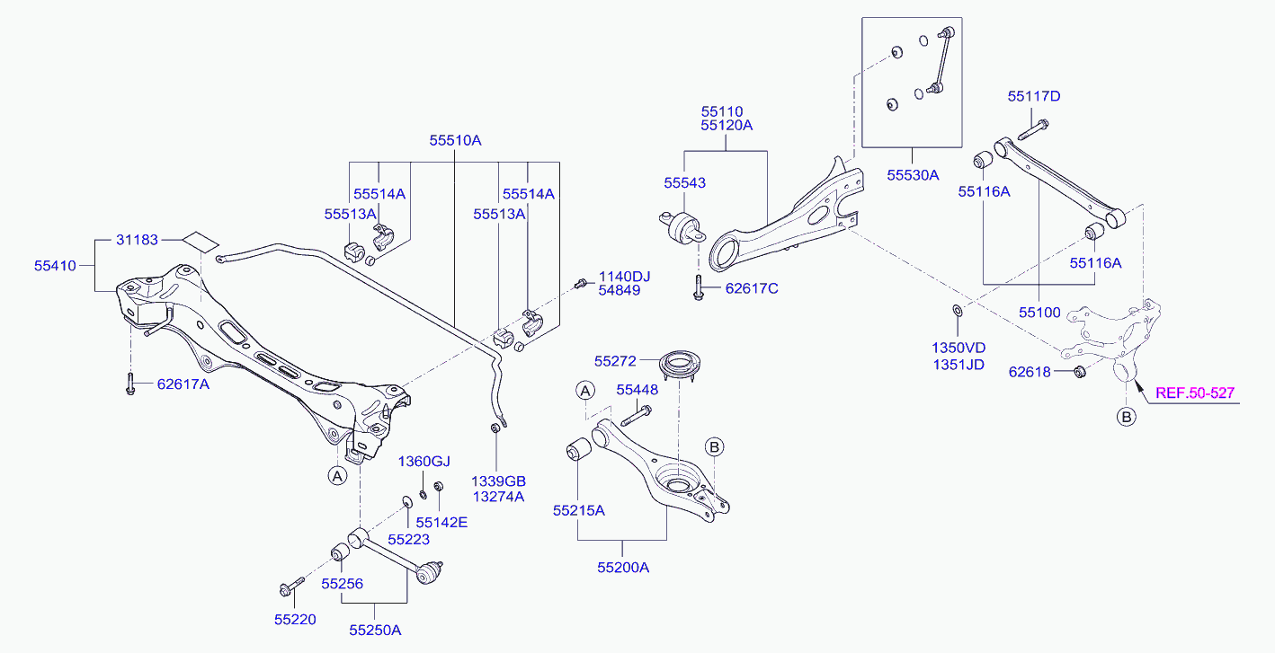 MAZDA 55256-2G000 - Bush of Control / Trailing Arm parts5.com