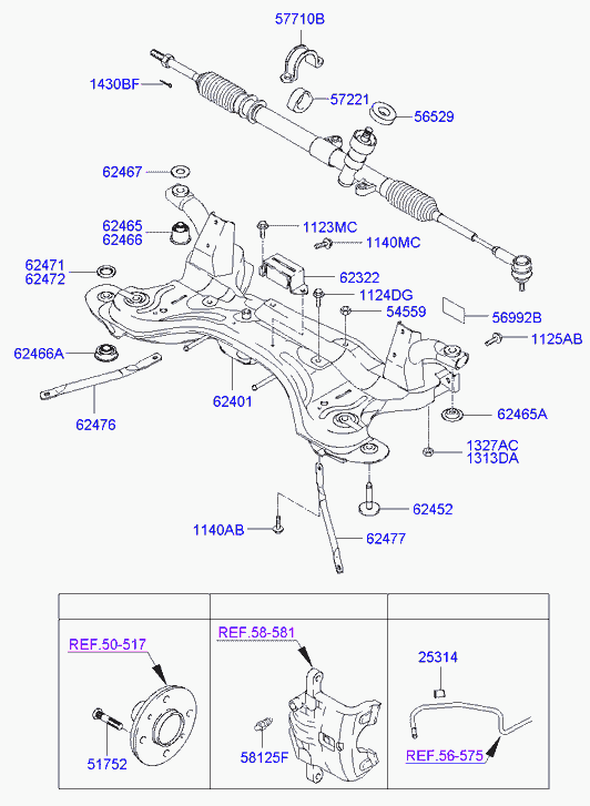 Hyundai 51752-36000 - Perno de rueda parts5.com