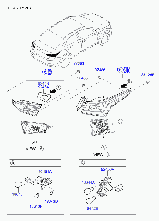 KIA 1864221008L - Лампа, противотуманные . задние фонари parts5.com