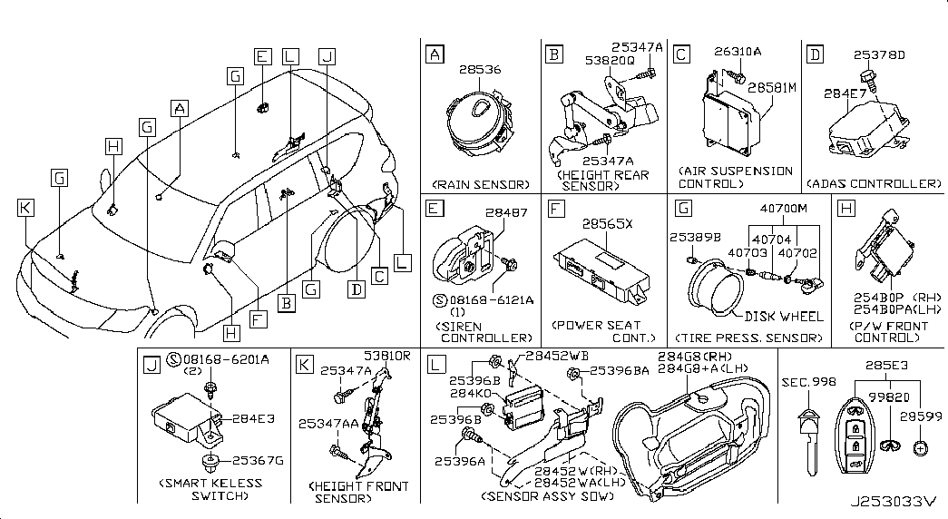 Infiniti 40700-6WY0A - Датчик давления в шинах parts5.com