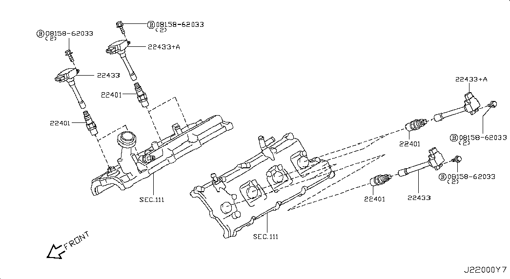 Infiniti 22401-1LA1C - Bujii parts5.com