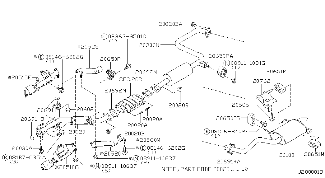 NISSAN 20691-38U00 - Tömítőgyűrű, kipufogócső parts5.com