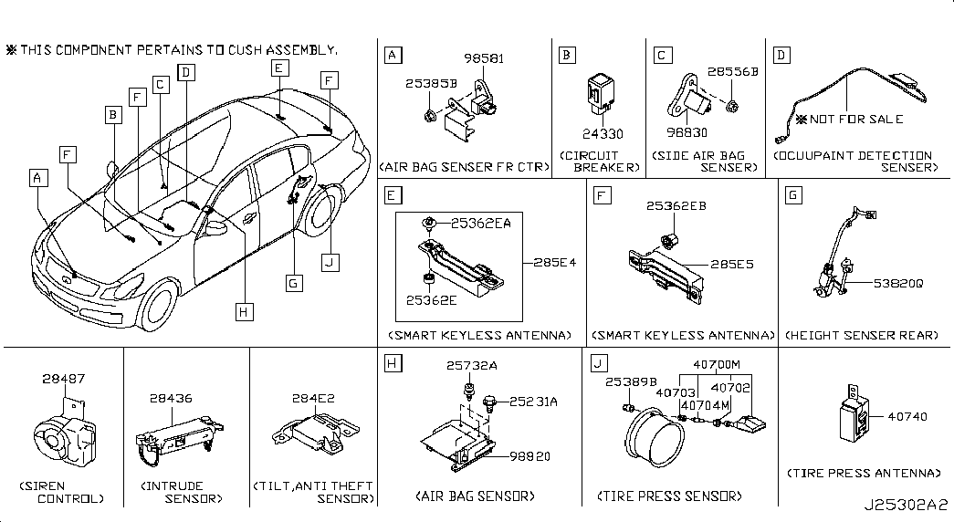 Infiniti 407001AY0A - Wheel Sensor, tyre pressure control system parts5.com