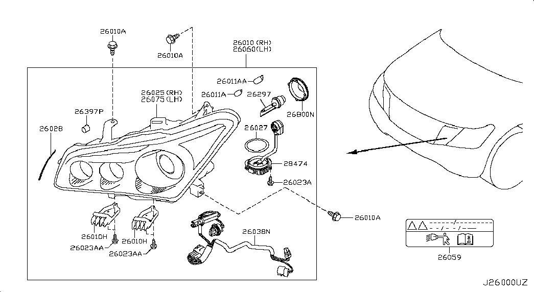 NISSAN 26297-89900 - Hõõgpirn,Kaugtuli parts5.com