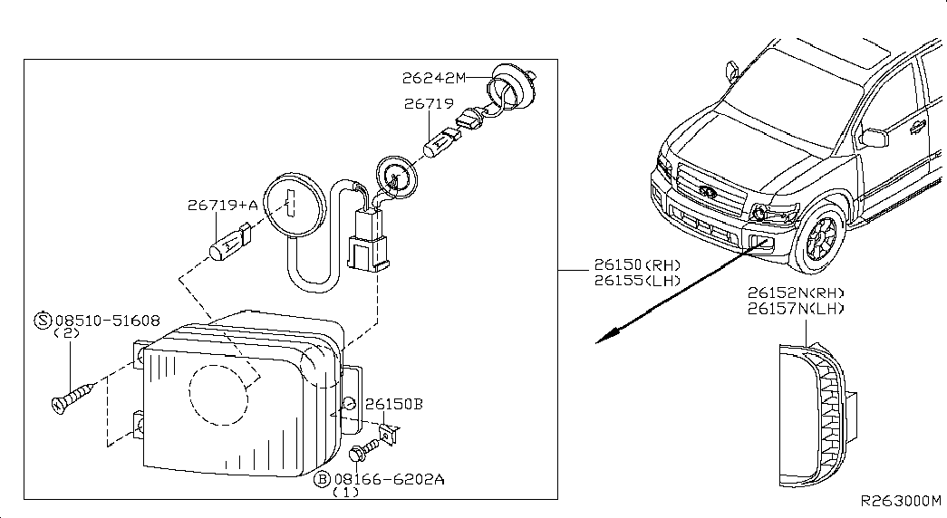 NISSAN 26293C9912 - Ampul, ana far parts5.com