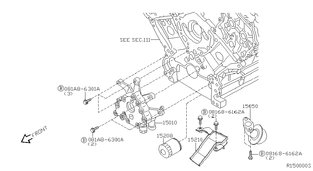 UD 15208-31U01 - Filtre à huile, boîtes de vitesses manuelle parts5.com