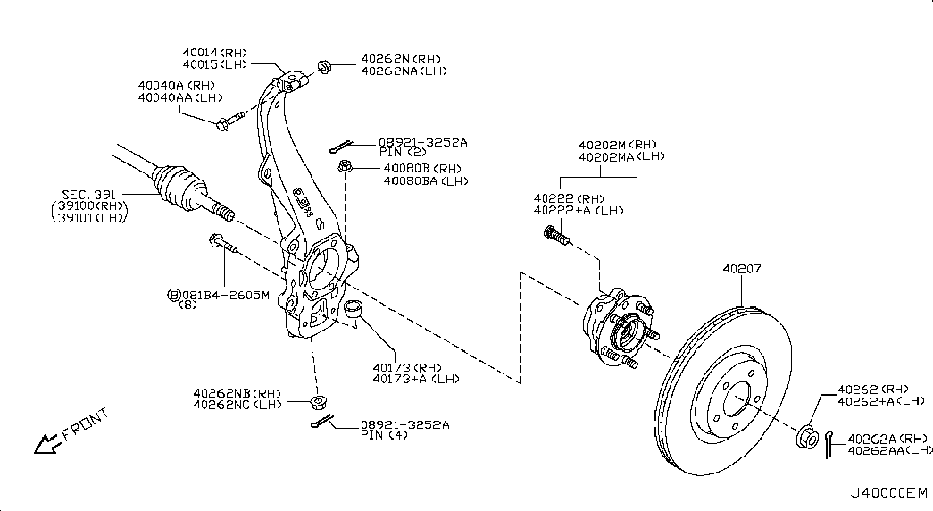 NISSAN 40206-JL00A - Disc frana parts5.com