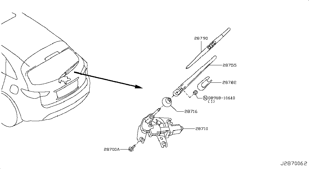 NISSAN 28790-CB000 - Щетка стеклоочистителя parts5.com