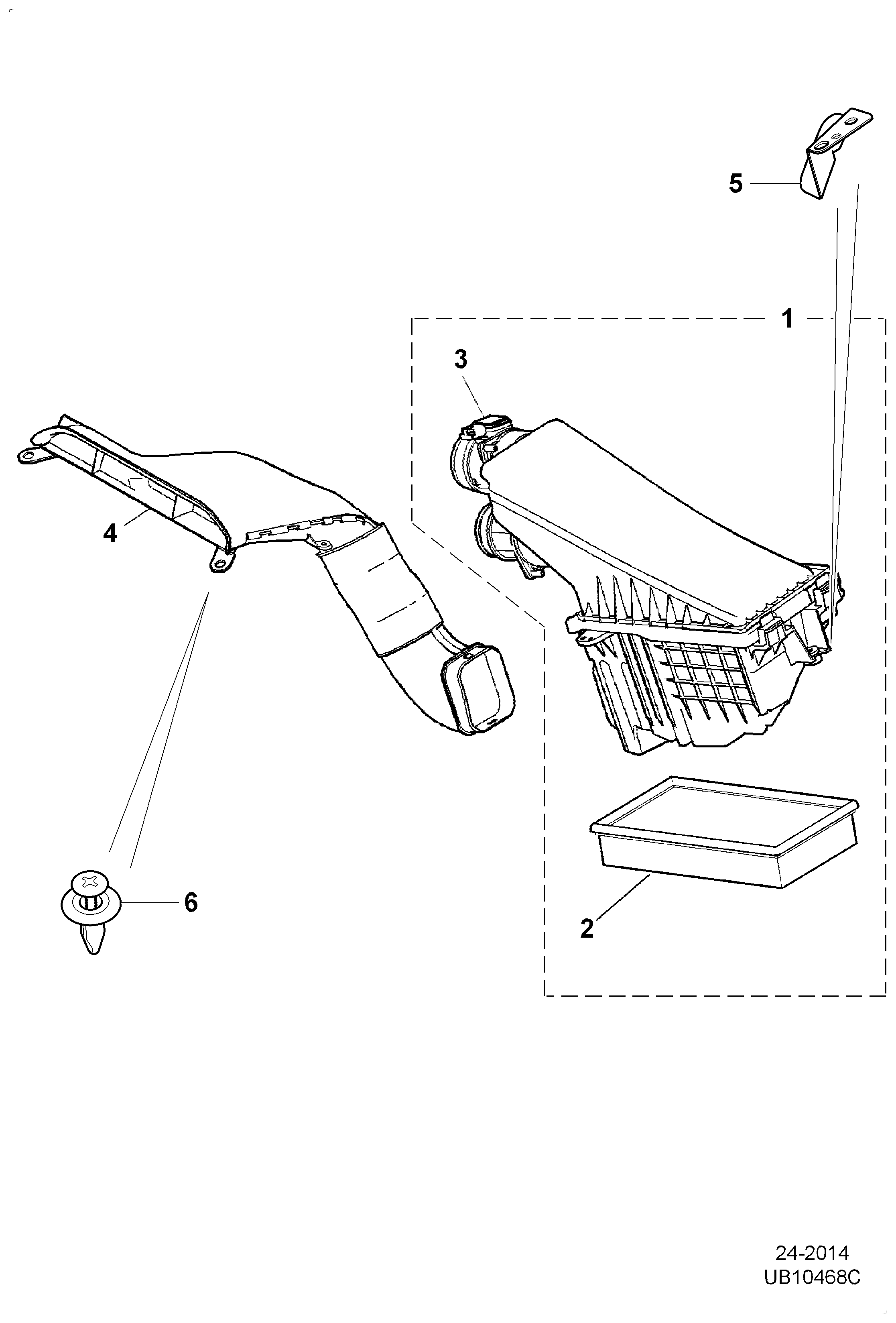 Daimler AJ82766 - Filtru aer parts5.com