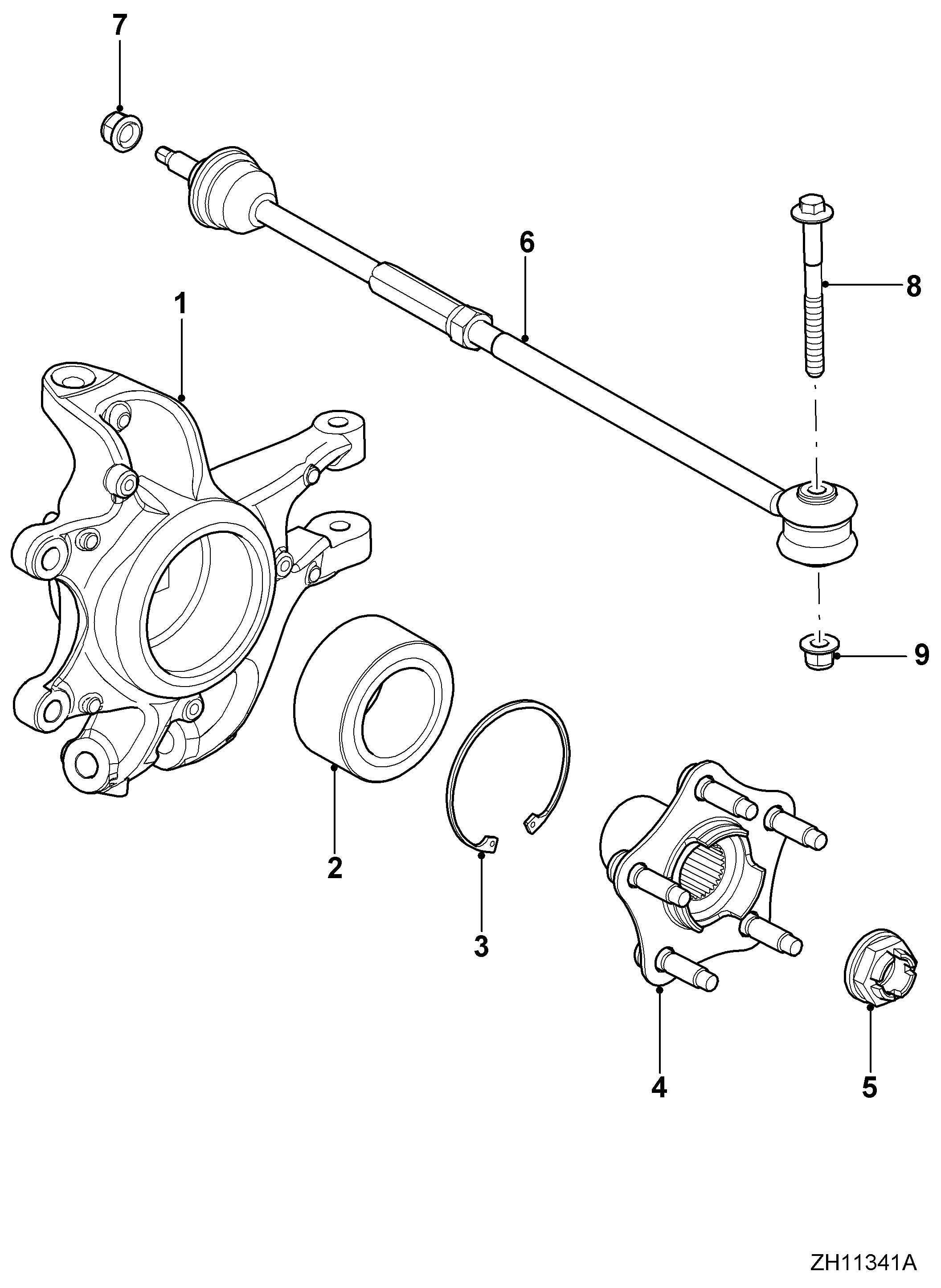 Jaguar C2P12624 - Rattalaager parts5.com