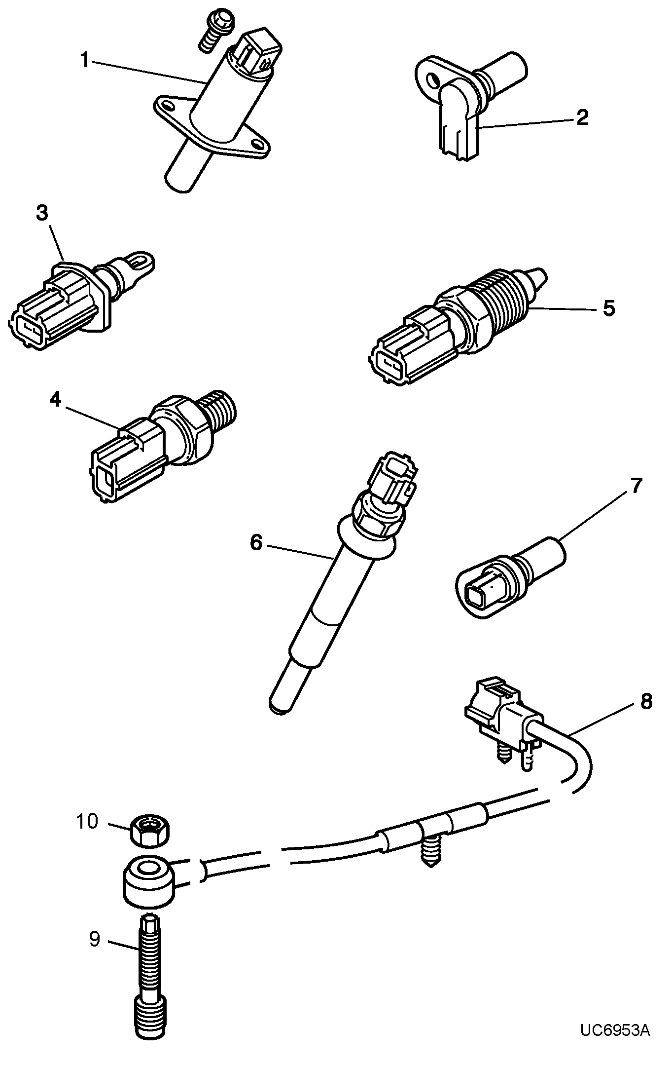 Jaguar XR83345 - Senzor, pritisk olja parts5.com