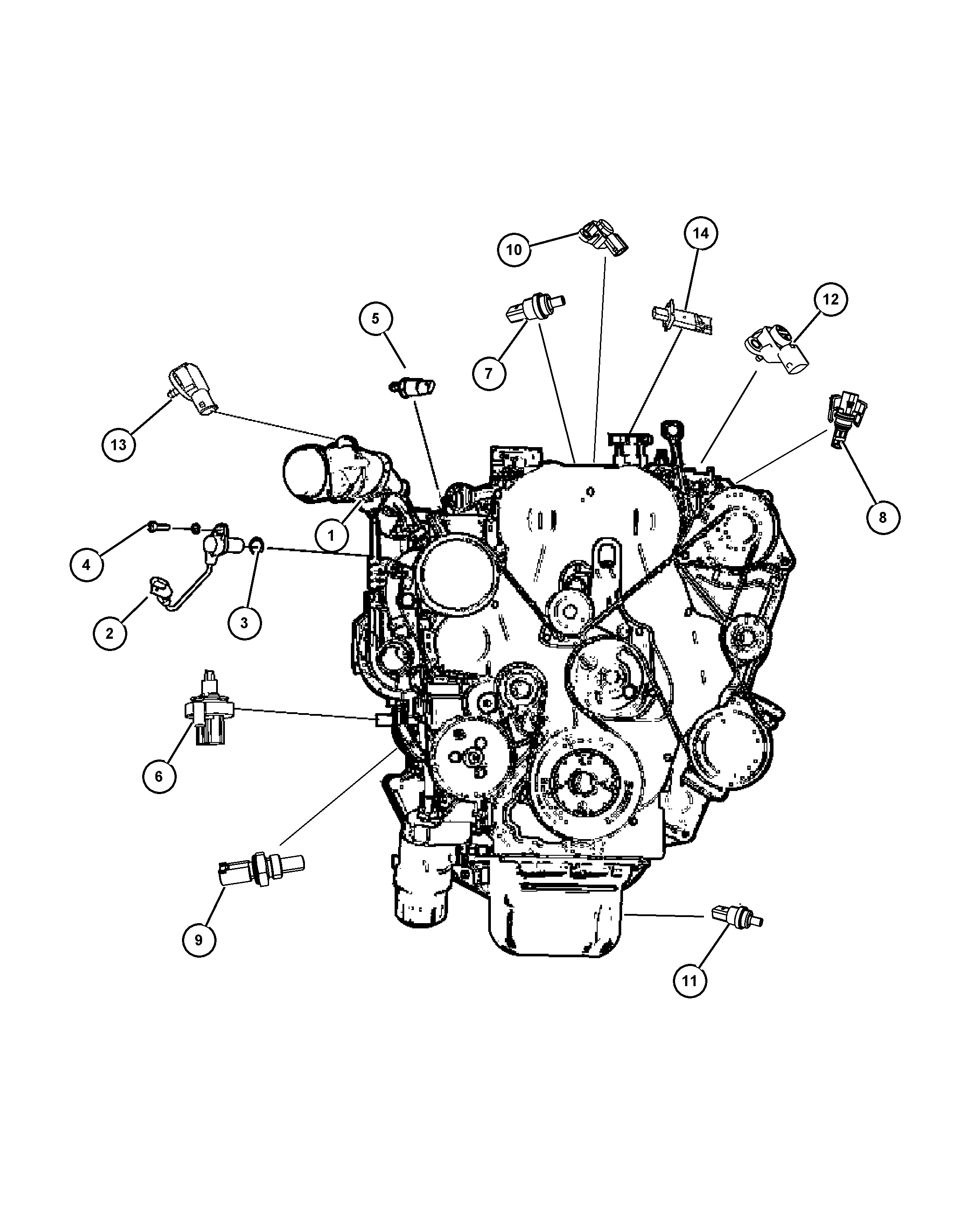 Dodge 68068 747AA - Αισθητήρας, θερμοκρ. ψυκτικού υγρού parts5.com