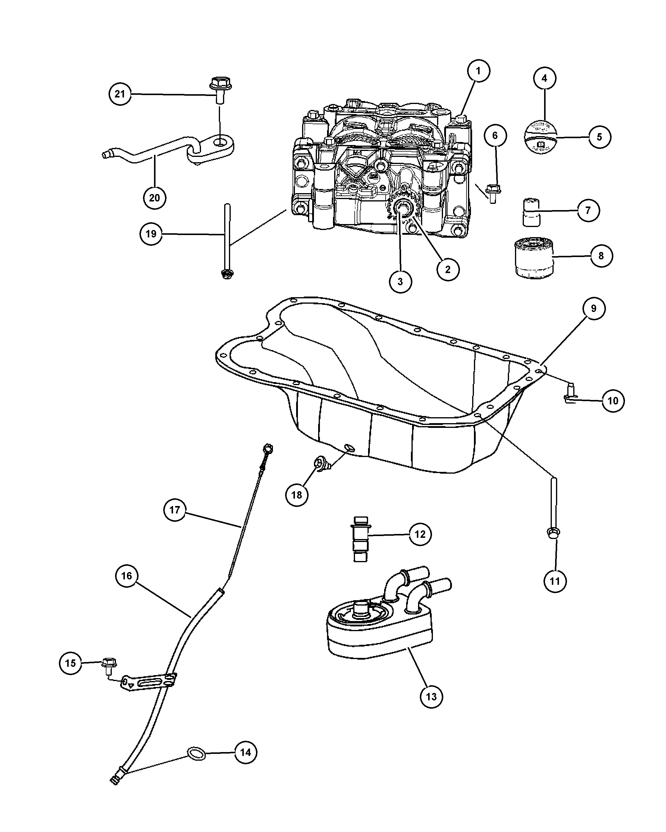 Chrysler 4884 900AB - Filtro de aceite parts5.com