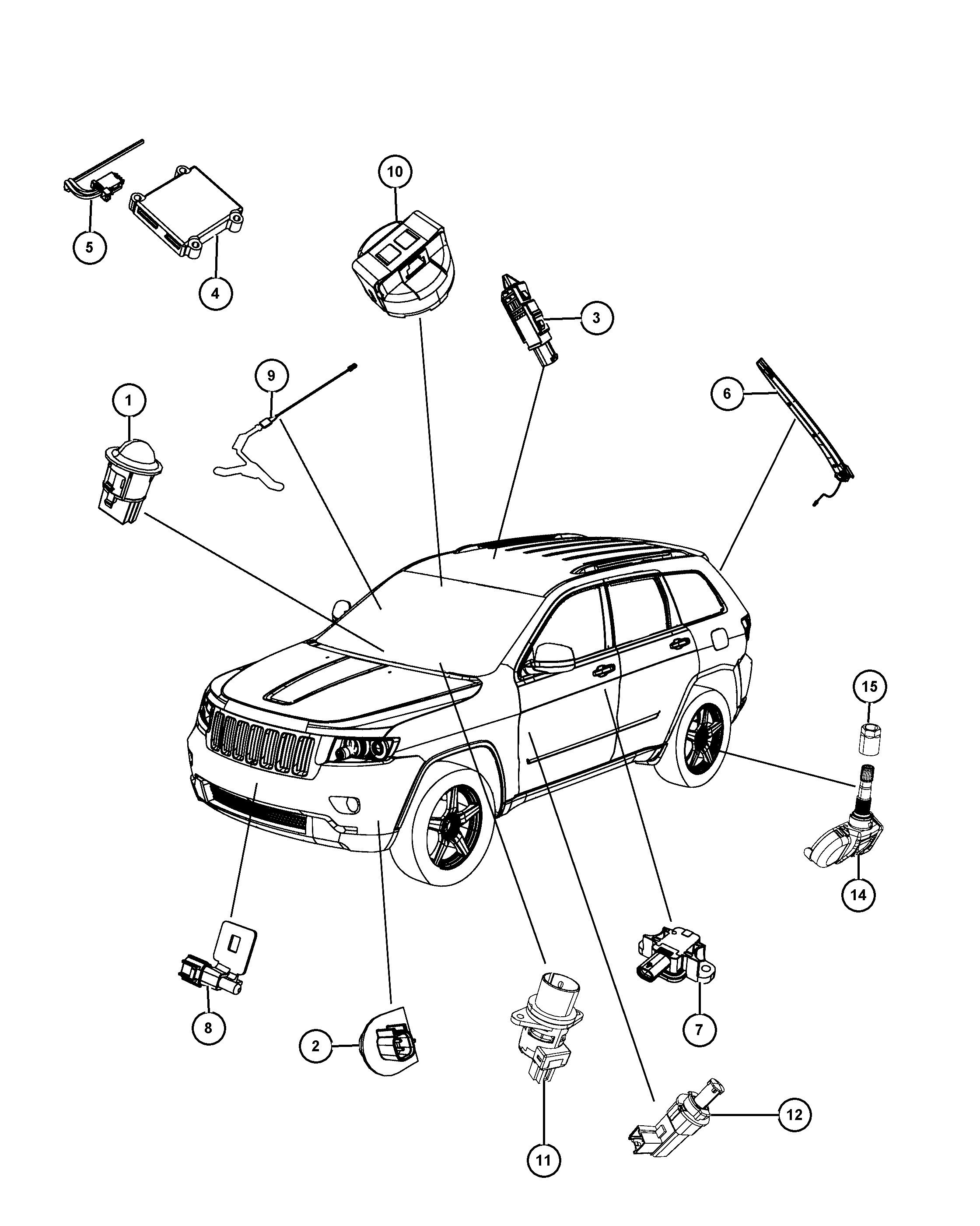 Chrysler 56029 400AE - Senzor, sistem de control al presiunii pneuri parts5.com