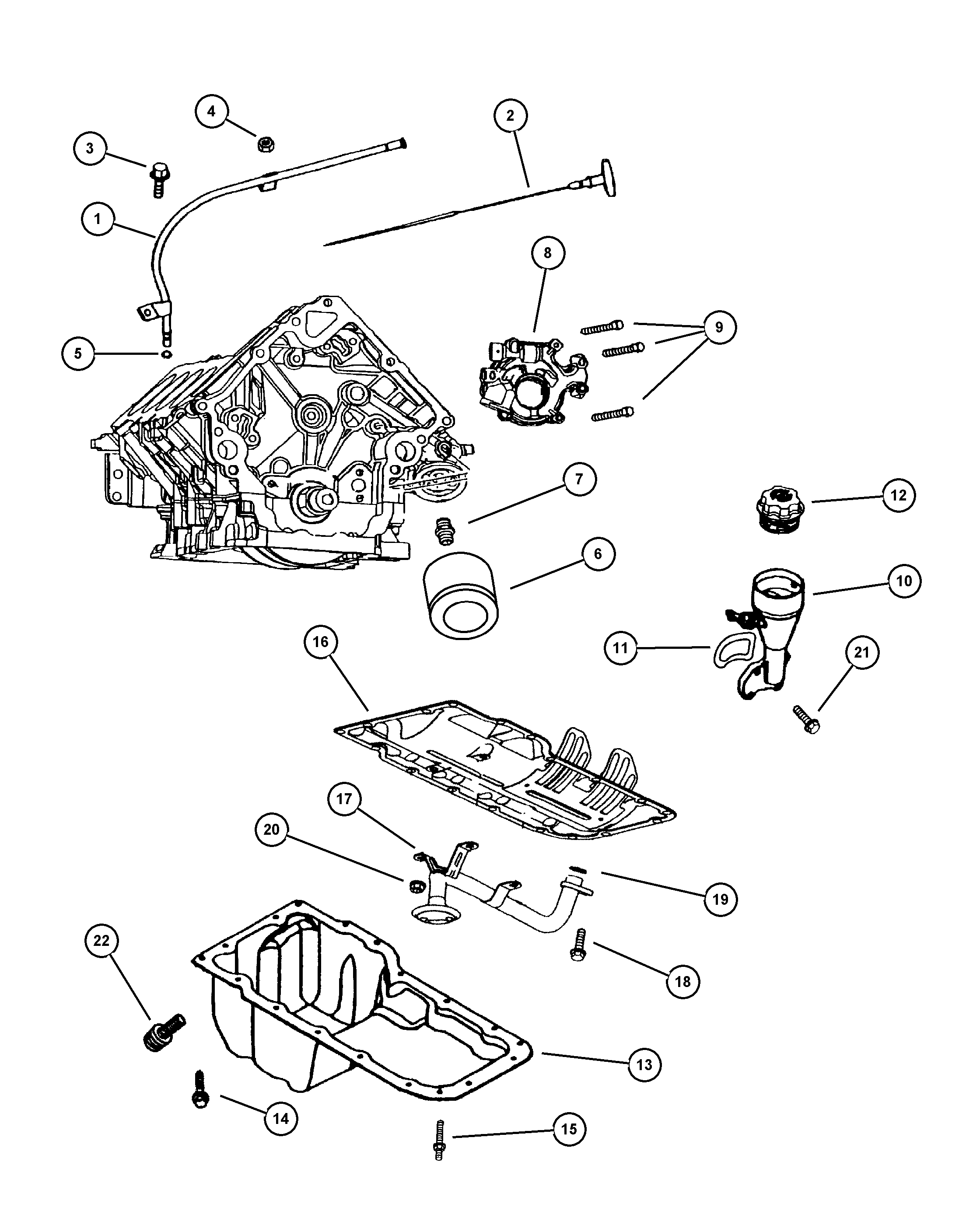 Chrysler 6504 894AA - Závitová zátka, olejová vana parts5.com