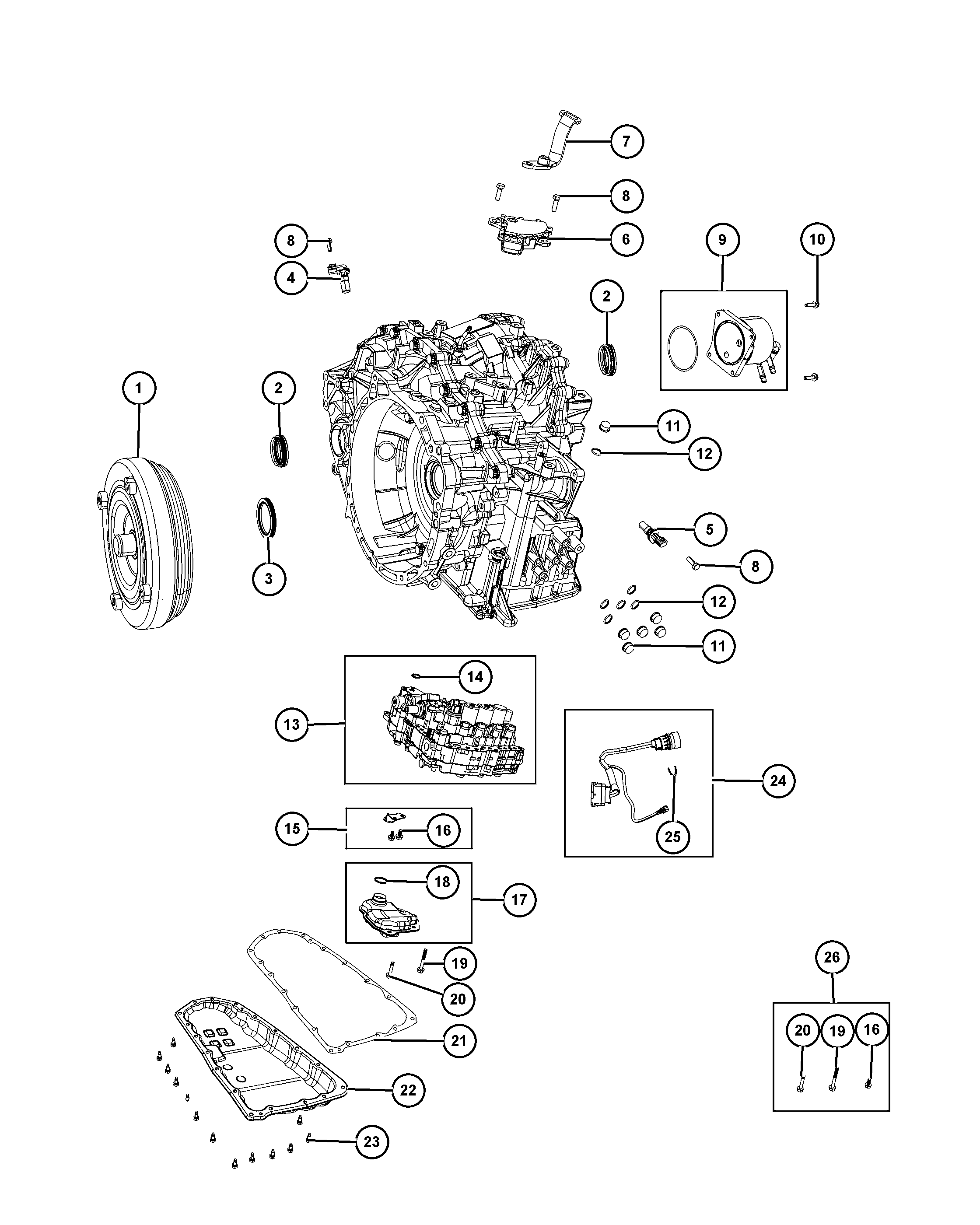 Dodge 5189 837AA - Baie ulei, cutie viteze automata parts5.com