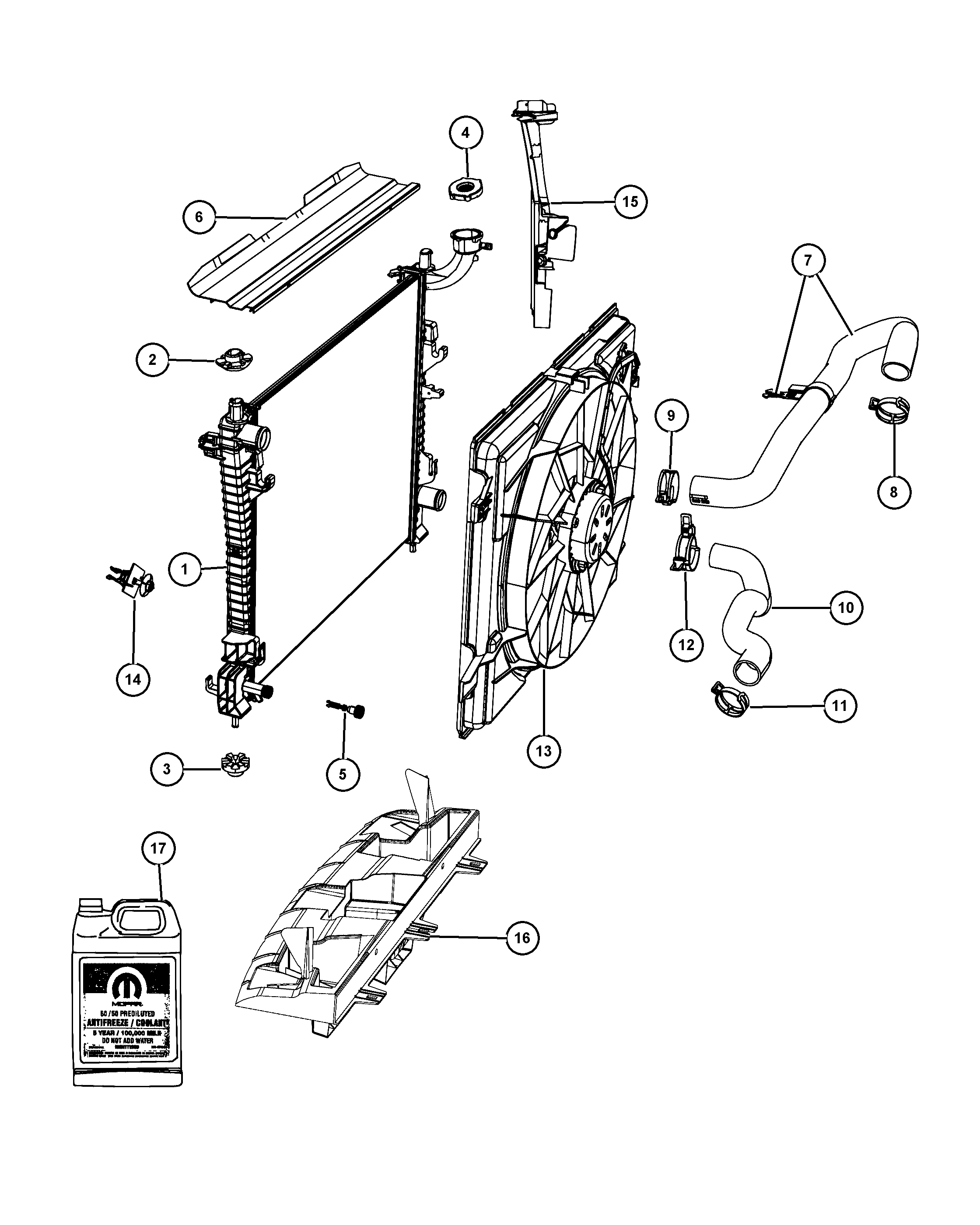 Chrysler 52028 974AA - Buson,vas expansiune parts5.com