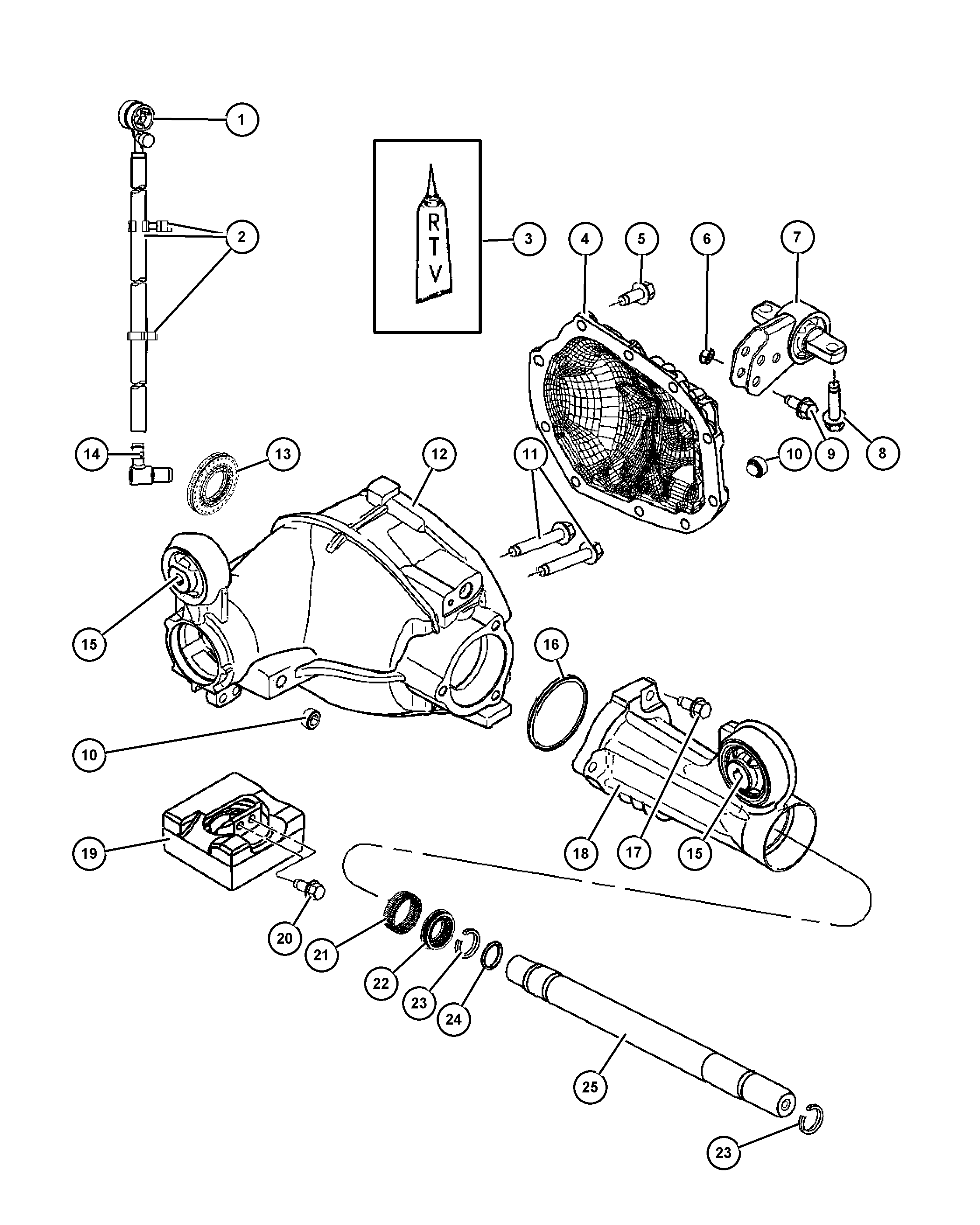 Chrysler 5097 712AB - Surub de golire, ax parts5.com