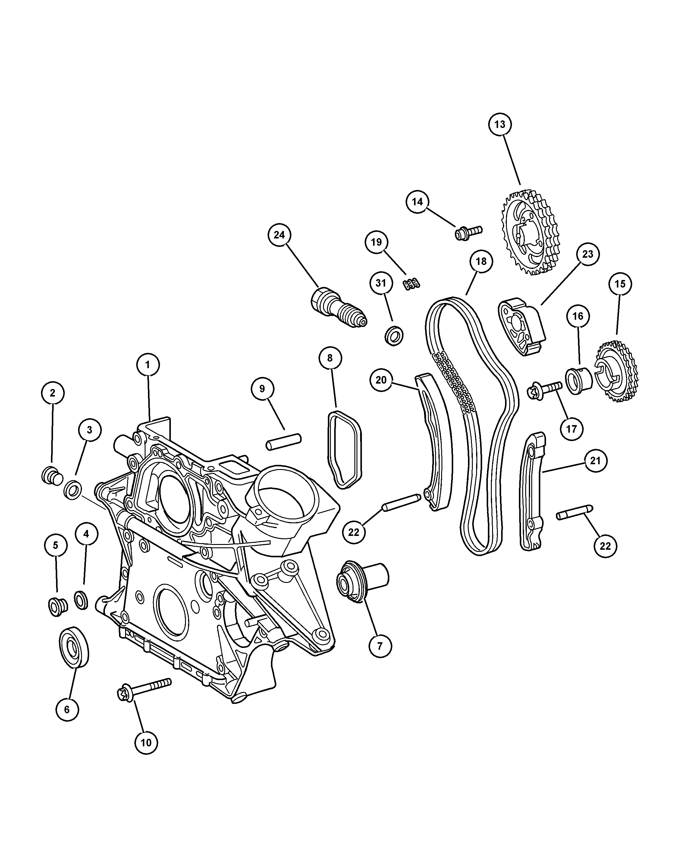 Jeep 5080 099AA - Klizna vodilica, pogonski lanac parts5.com