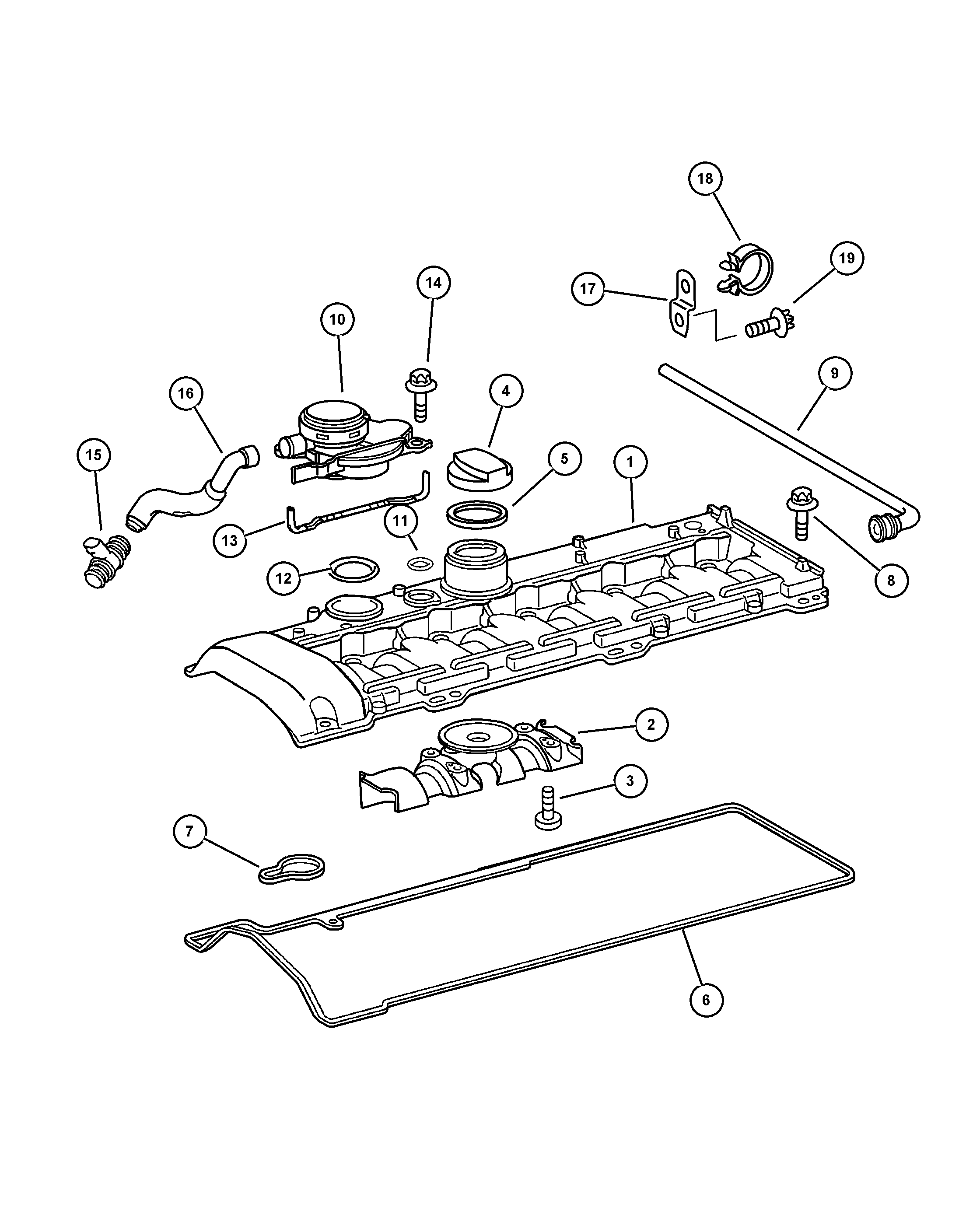 Dodge 5080 172AA - Sealing Cap, oil filling port parts5.com