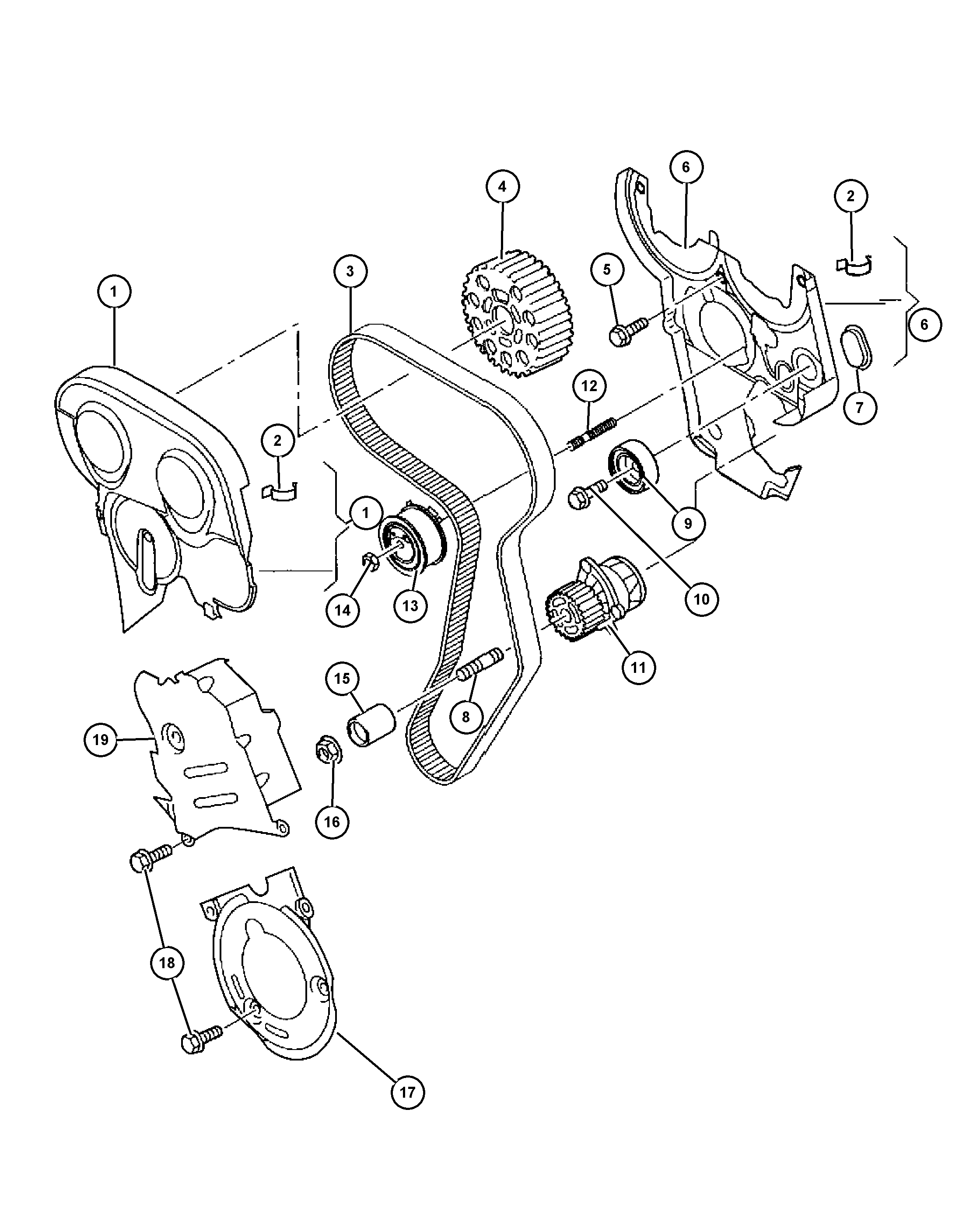 Chrysler 68000 817AA - Szíjtárcsa / vezetőgörgő, fogasszíj parts5.com